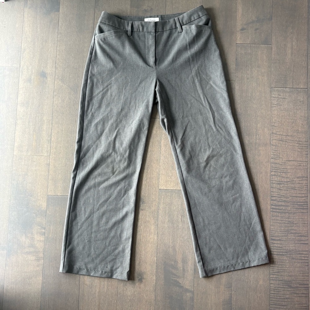 Low Waisted Gray Dress Pants